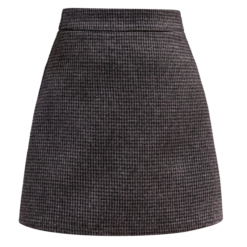 Aurora A-Line Wool Skirt