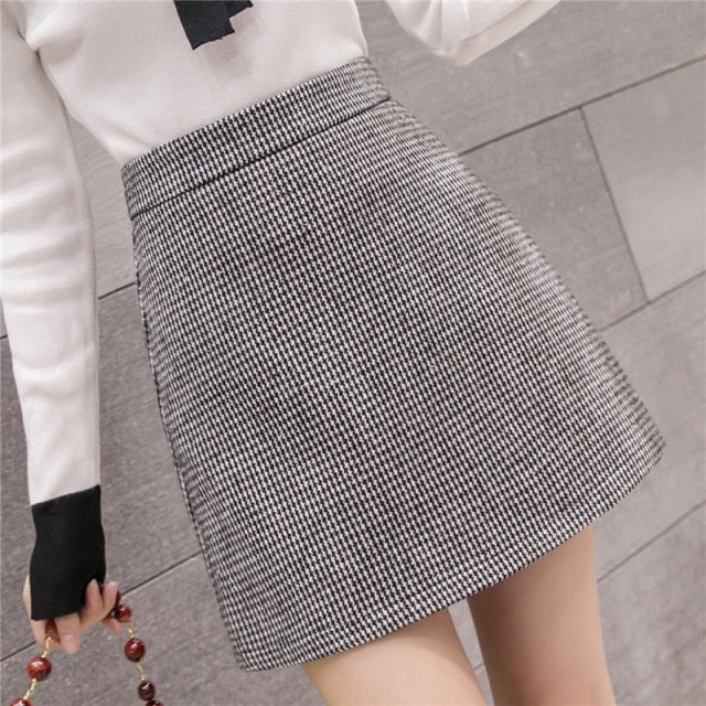 Aurora A-Line Wool Skirt