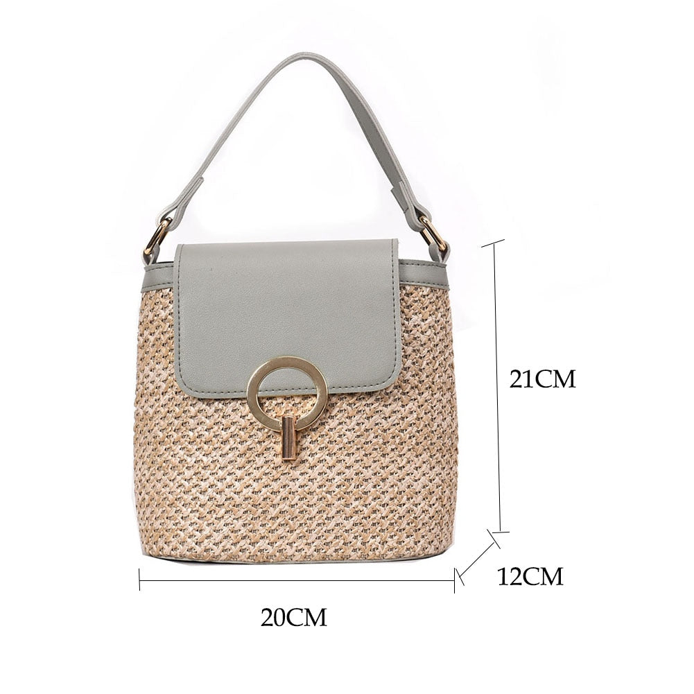 Maiy Straw Bucket Bag