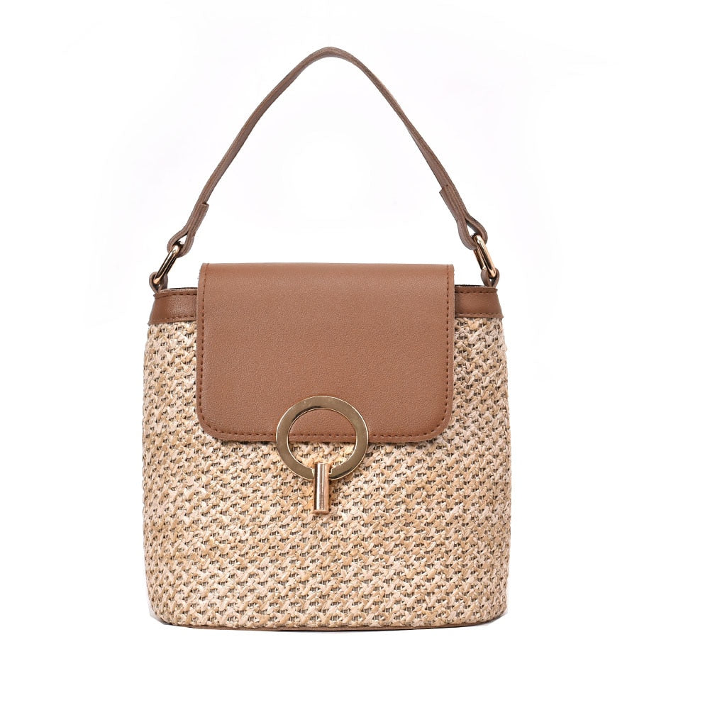 Maiy Straw Bucket Bag