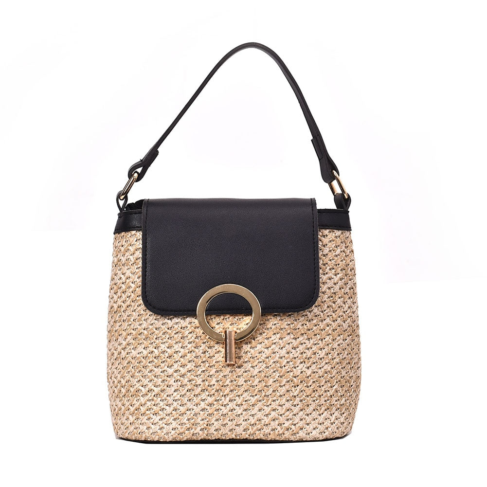 Maiy Straw Bucket Bag