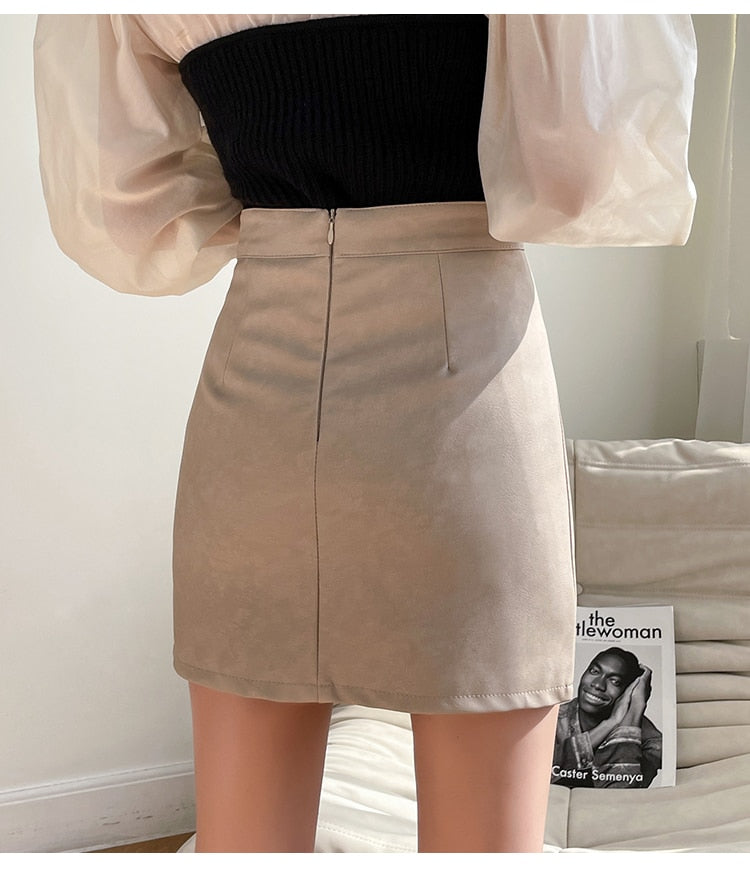 Hazel Faux Leather Skirt