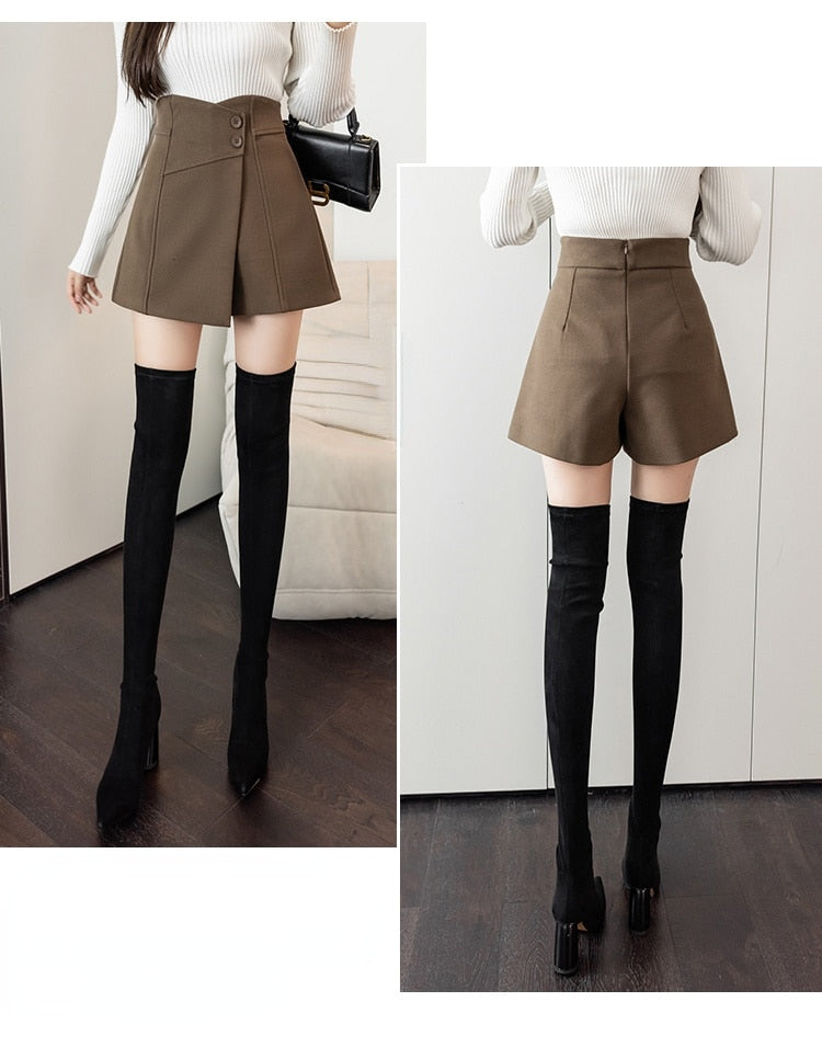 Evelyn Wool Skort