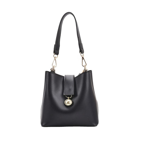 Margo Faux Leather Bucket Crossbody Bag